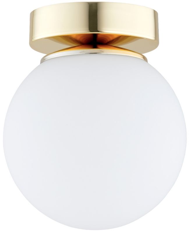 Lampa Sufitowa Elko-Lighting Plafon Mały Złoty Białe Szklane Kule MIlo E27 1 szt