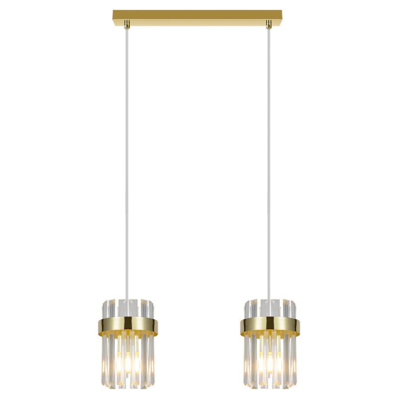 Lampa wisząca Light Prestige VETRO złota 2xE14x10W wym:150x40x14cm IP20 -1 szt.