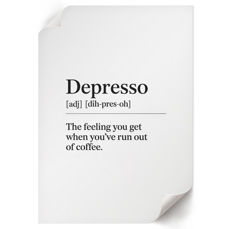 Plakat Na Ścianę ArtPrintCave 59,5x84 cm Depresso definicja Weronika Ostrowska 1 szt.