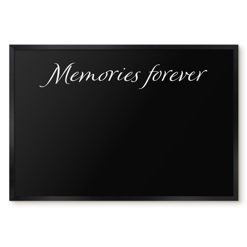 Tablica Magnetyczna Do Salonu Tulup 60x40 cm Memories forever 9 - Czarna rama Do salonu, sypialni 1 szt.