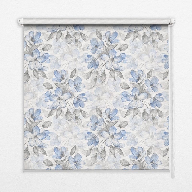 Roleta Do Okien Tulup 100x100 cm Kwiatki Montaż do ściany/sufitu 1 szt.