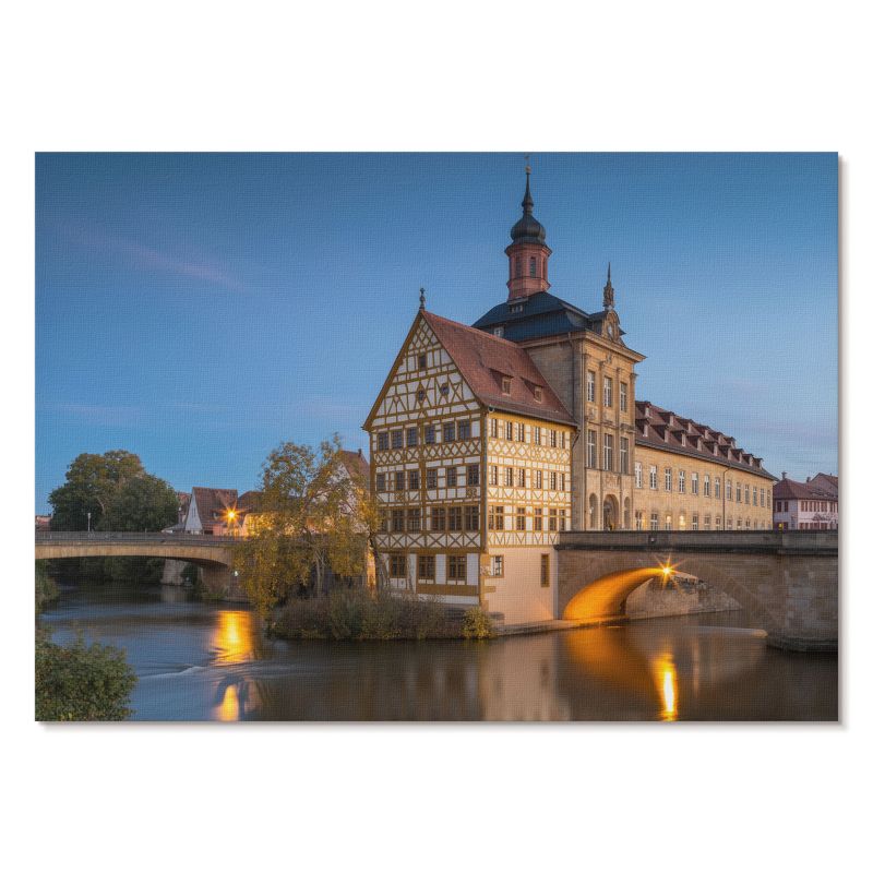 Plakat na Płótnie Tulup 29,7x21 cm (A4) Miasto nocą Do salonu, biura, przedpokoju 1 szt.