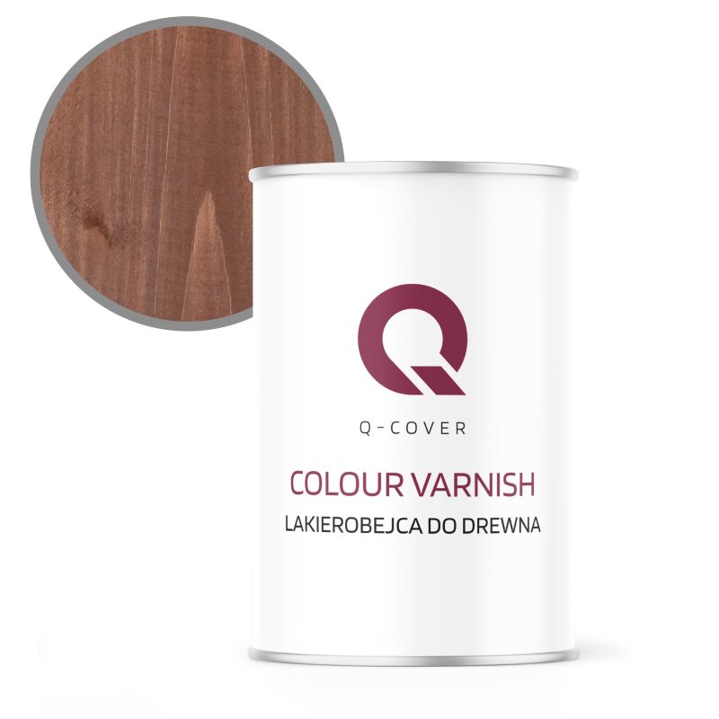 Lakierobejca do Drewna 3w1 Q-Cover Orzech ciemny Satyna 1L
