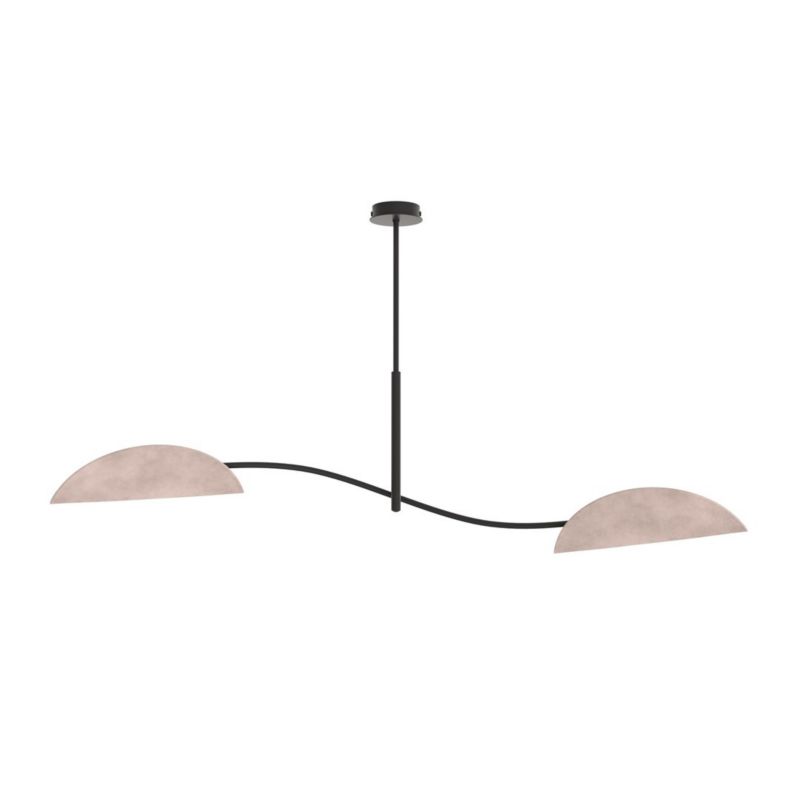 Lampa wisząca Emibig LOTUS czarno-szara 2xE14x15W IP20 wym:54x105x18cm - 1 szt.