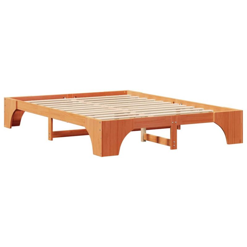 Rama łóżka WaszeMeble 160x200 cm Woskowy brąz sosna WM-872940 1 szt.