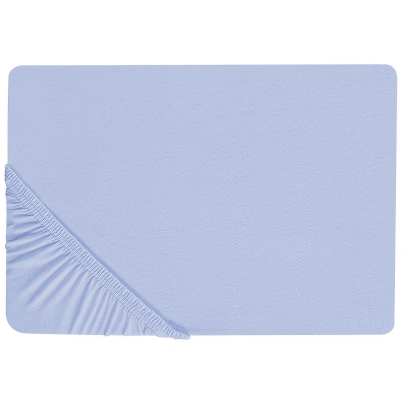 Prześcieradło z gumką Janbu 90 x 200 cm Bawełna Błękitny 1 szt.