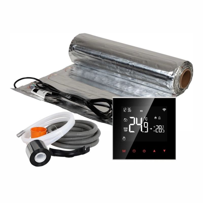 Mata grzewcza grzejna pod panele Warmtec 1m² 150W/m² Wi-Fi zestaw regulator AL-10/SRT20W 1szt.