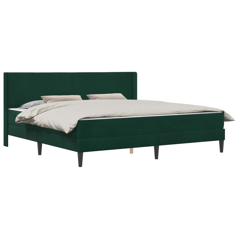 Łóżko Kontynentalne WaszeMeble z Materacem 180x200 cm Zielone WM-3414881 1 szt.
