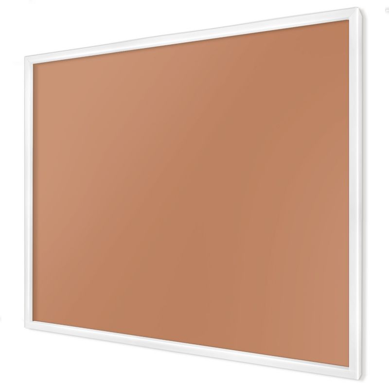 Dekoracyjna tablica magnetyczna Wallfluent 80x60 Zgaszony pomarańczowy w białej ramie 1szt