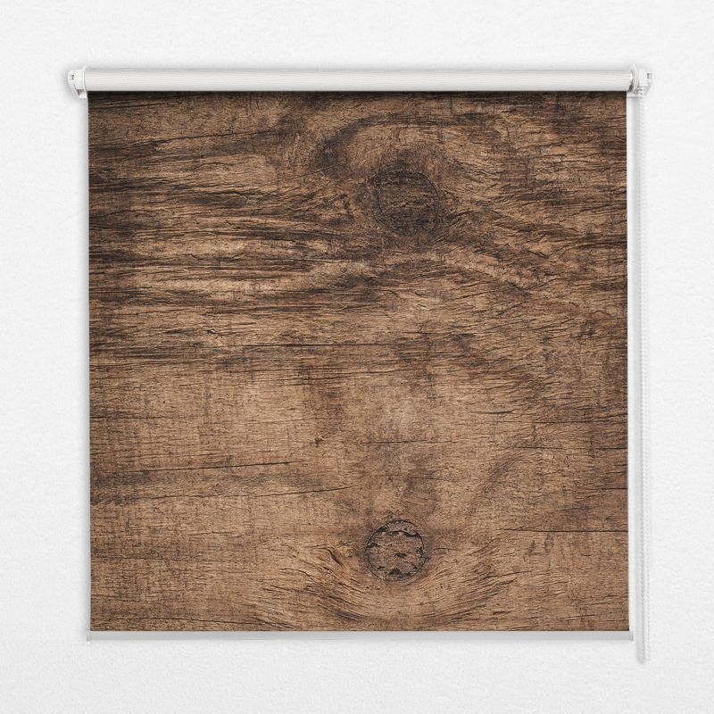 Roleta Przepuszczające Światło Tulup 60x140 cm Ciemne Drewno Montaż do ściany/sufitu 1 szt.