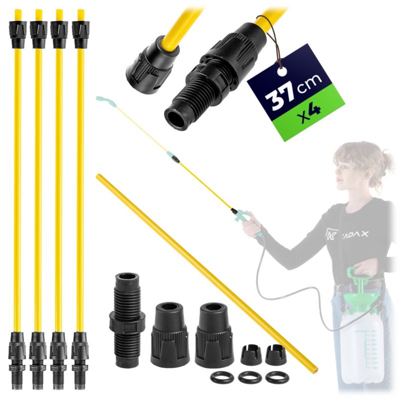 Przedłużka KADAX do lancy opryskiwacza z włókna szklanego 37 cm 4 szt.