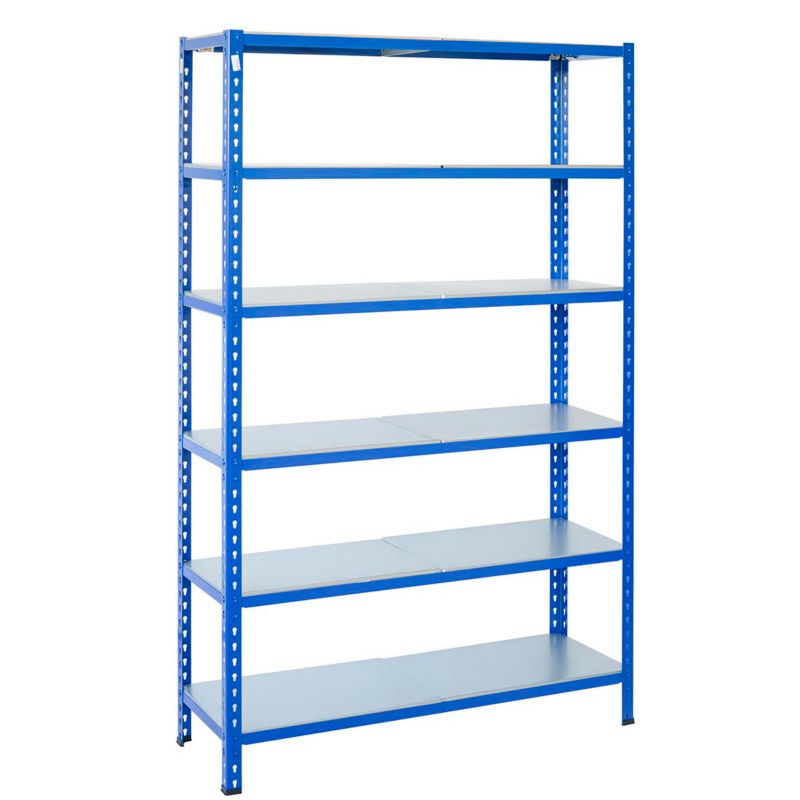 Wtykowy regał metalowy AR Shelving z profilem L z 6 półkami 250x120x50 cm 180 kg 1 szt