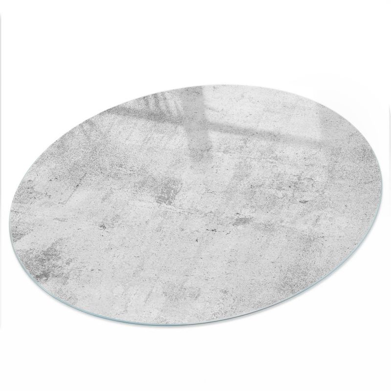 Blat ArtPrintCave fi80cm Betonowy wzór 1 - Szklany Blat na Stół z Nadrukiem Dekoracyjnym 1 szt.