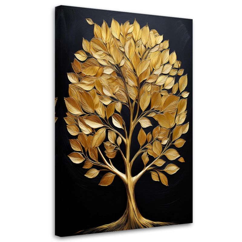 Obraz na płótnie Feeby Złote Drzewo Miłości Glamour 40x60cm 1szt