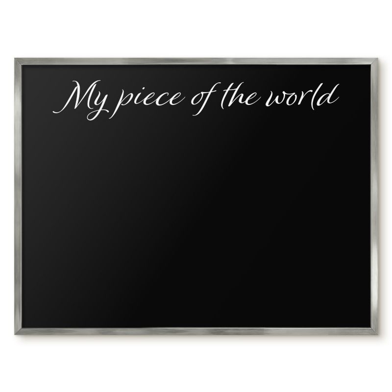 Tablica Magnetyczna W Ramie Tulup 80x60 cm My piece of the world 9 - Srebrna rama Do salonu, sypialni 1 szt.