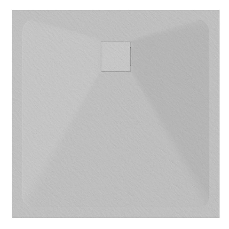Brodzik prysznicowy SEVANTE STONE 90x90 kwadratowy szary z syfonem 1 szt.