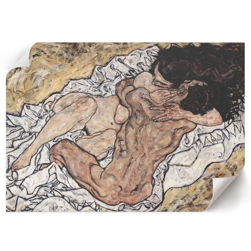 Plakat Do Salonu ArtPrintCave 84x59,5 cm Uścisk Egon Schiele 1 szt.