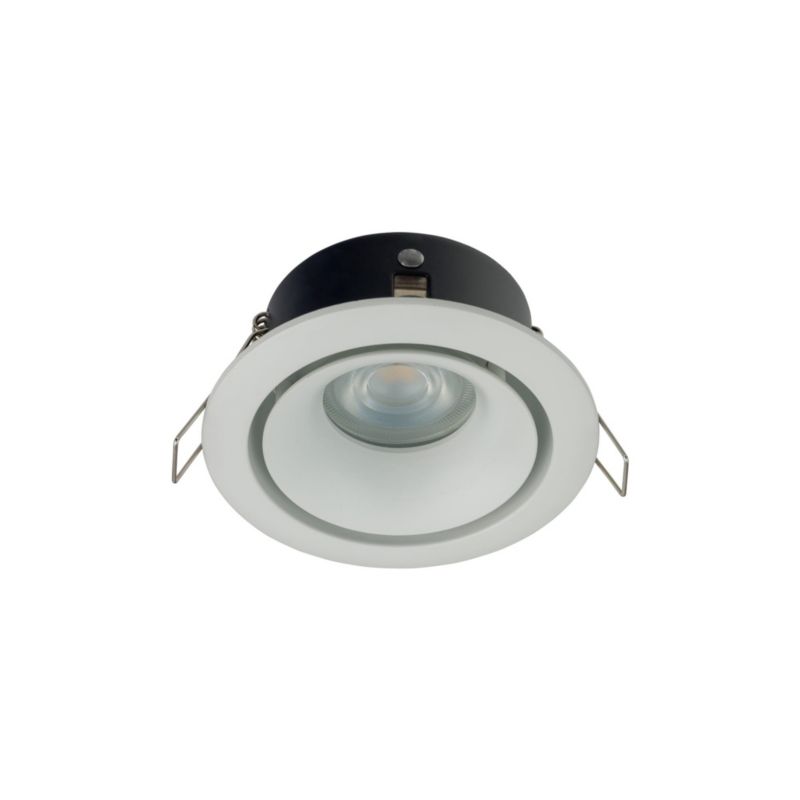 Oprawa sufitowa wpuszczana Nowodvorski Lighting Foxtrot łazienkowa biała 1 x GU10 x 15W IP54 wym: 9,8 x 9,8 cm okrągła - 1 szt.