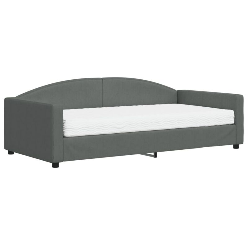 Sofa rozkładana WaszeMeble 100x200 cm Ciemnoszary tkanina WM-3197176 1 szt.