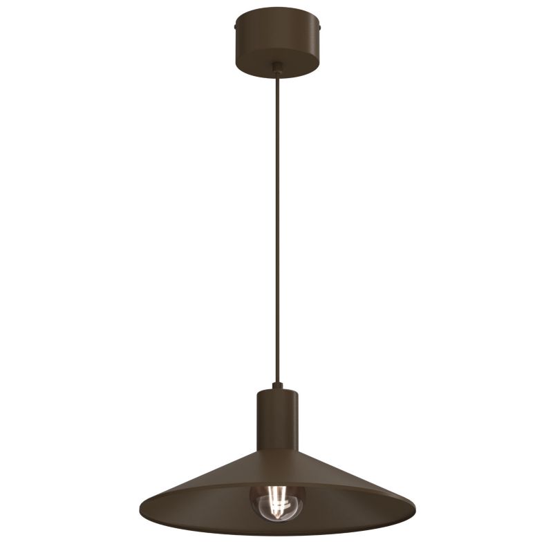 Lampa wisząca Luminex Nox brązowa 1xE27x15W IP20 wym:115x36x36cm - 1 szt.