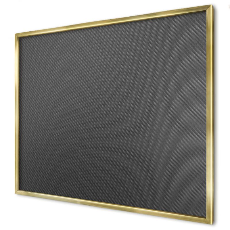 Tablica magnetyczna do salonu Wallfluent 80x60 Geometryczna tekstura w złotej ramie 1szt