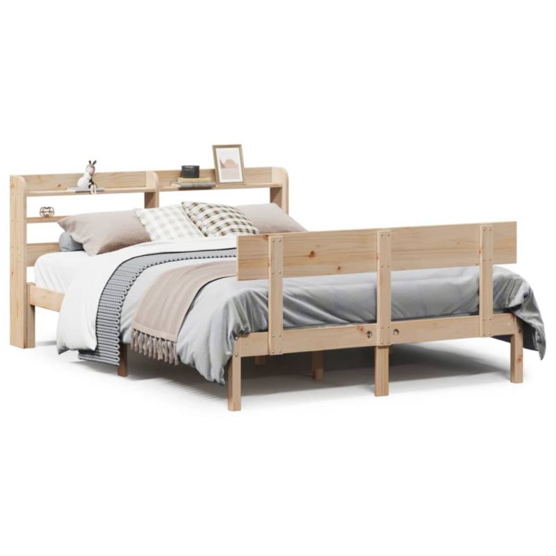 Łóżko drewniane WaszeMeble 150x200 cm brązowe WM-3306621 1 szt.