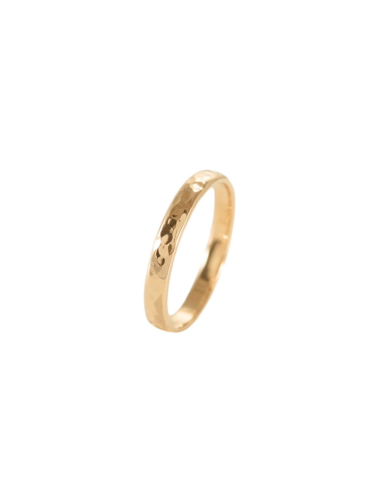 Wedding Band N°2 - obrączka ślubna półokrągła młotkowana, 3.5 / 24
