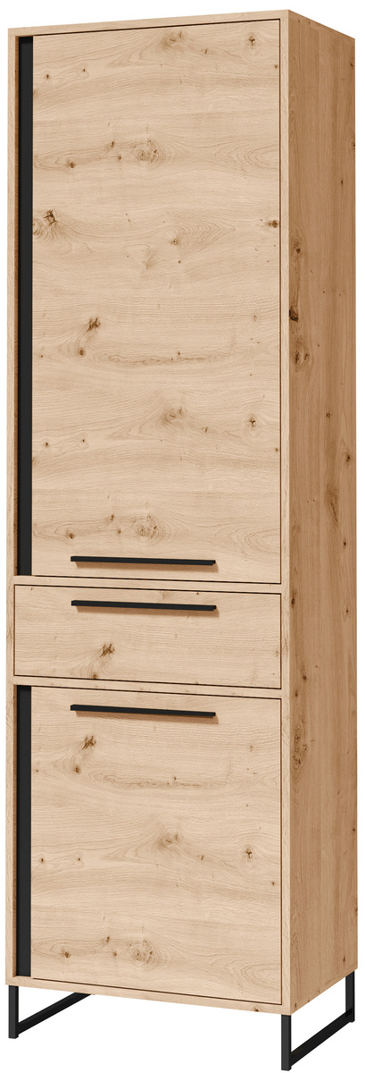 Bieliźniarka 60 cm z szufladą i półkami ALESSA dąb artisan