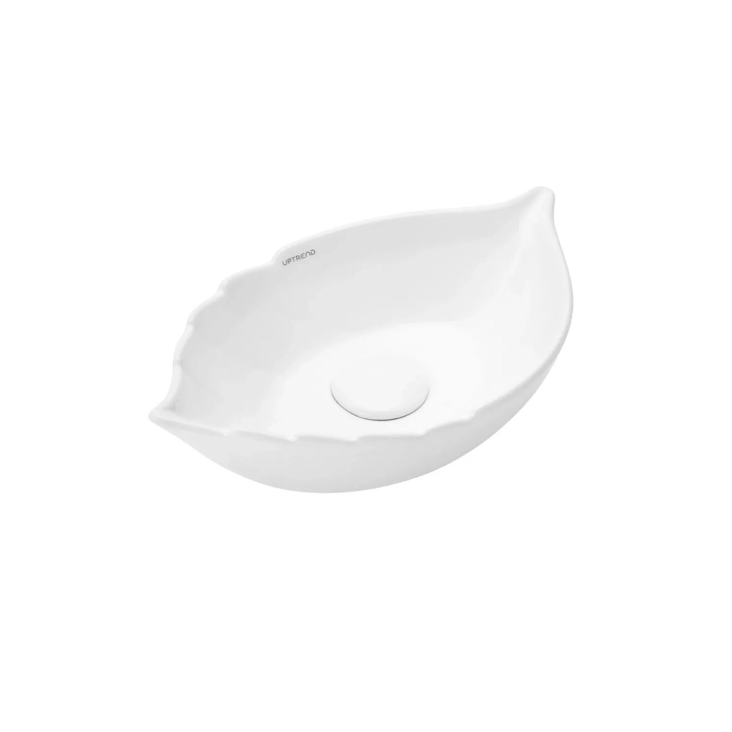 Umywalka nablatowa Shell biały połysk 40x24x11