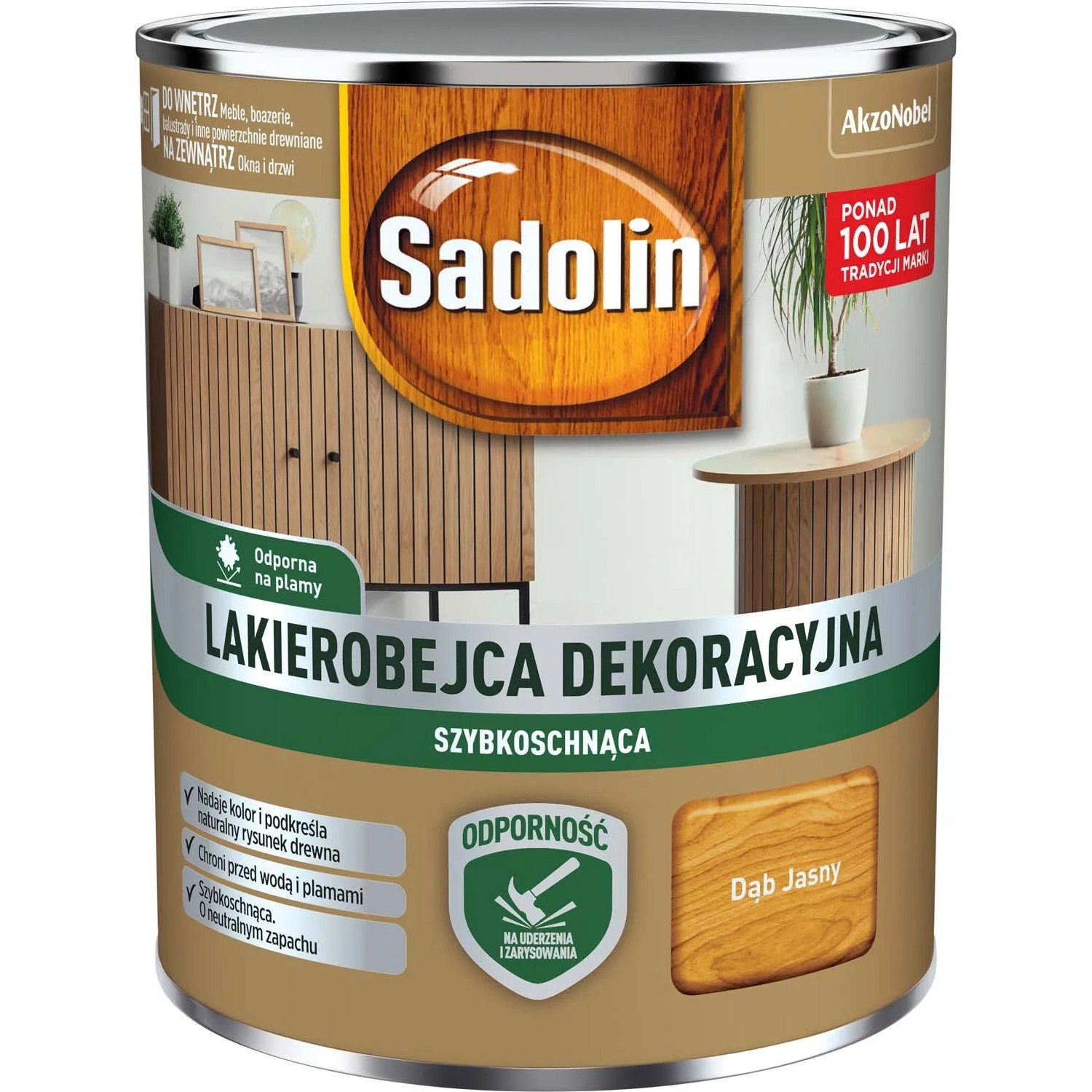 Sadolin Lakierobejca dekoracyjna dąb jasny 0,7l