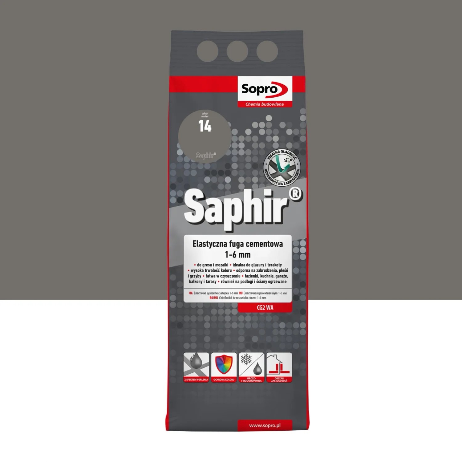 Sopro Fuga Saphir Betonowo szary 14 2kg