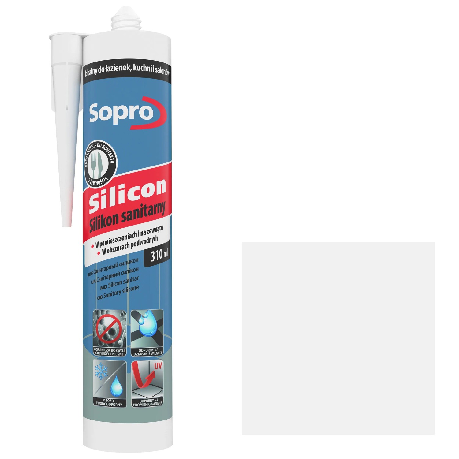 Sopro Silikon sanitarny biały 310 ml