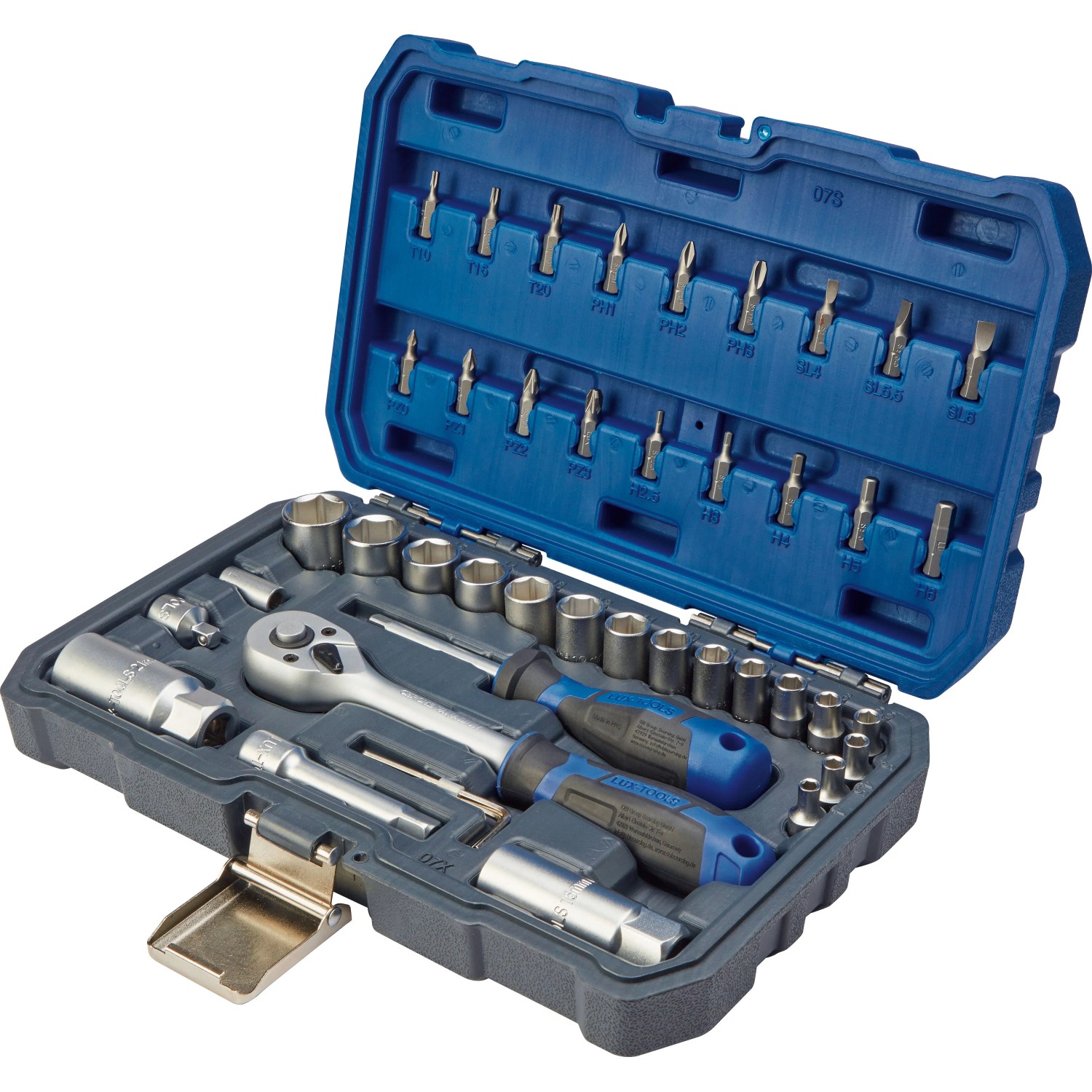 LUX-TOOLS Zestaw kluczy nasadowych 3/8" - 44 cz.