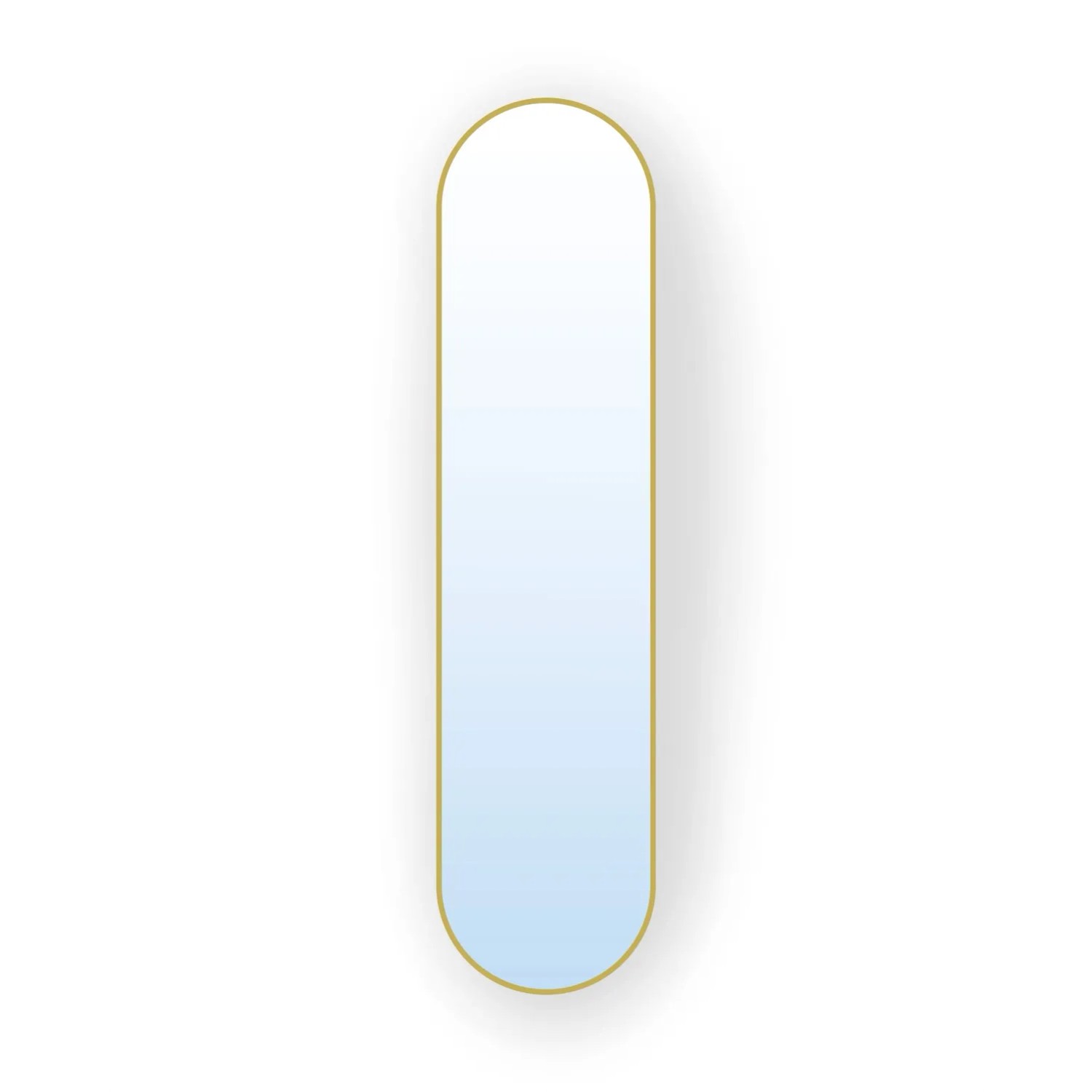 Lustro Pastille Złote Oval 100x50