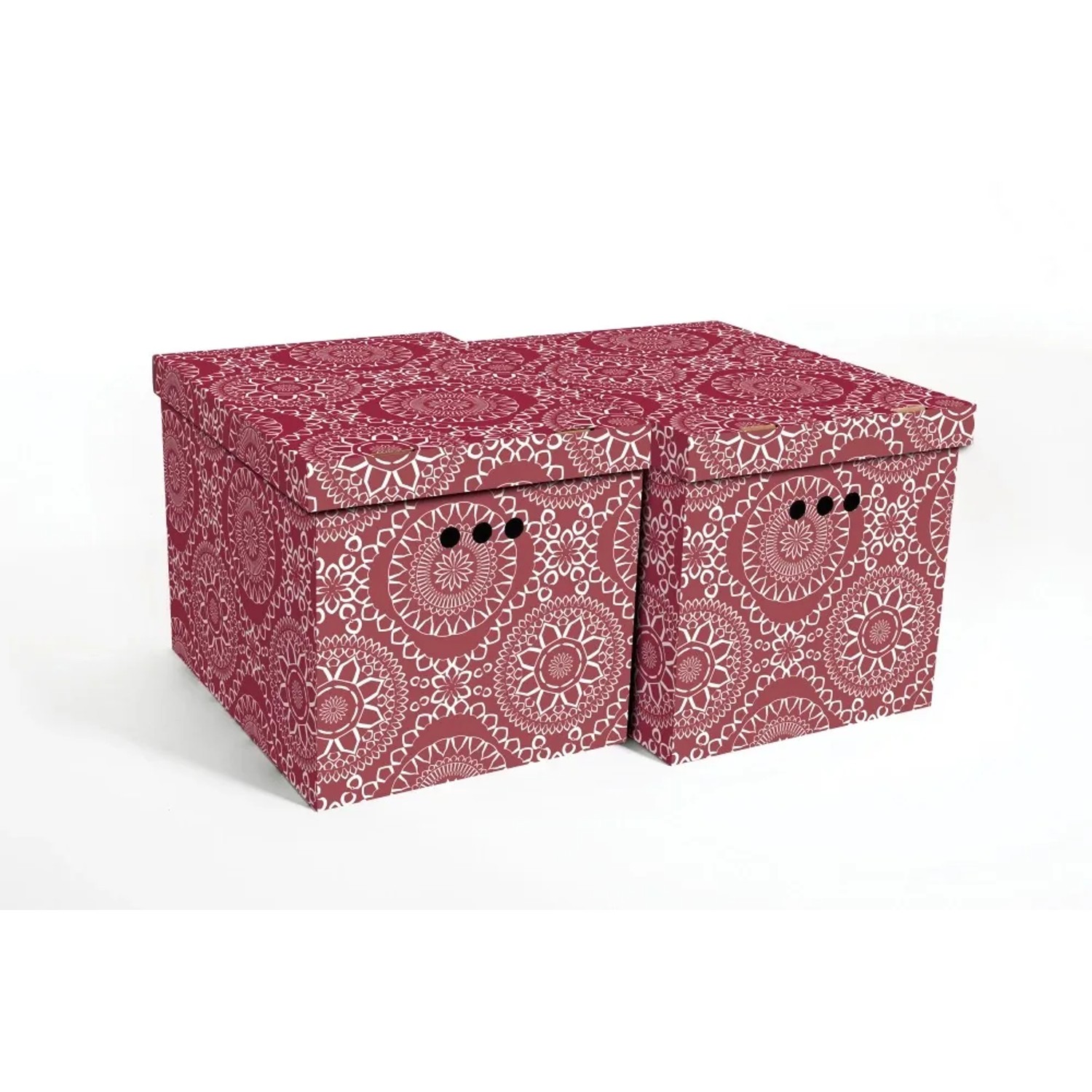 Erkar-Opakowania Pudełka XL Maroko bordowe 42 cm x 32 cm x 32 cm