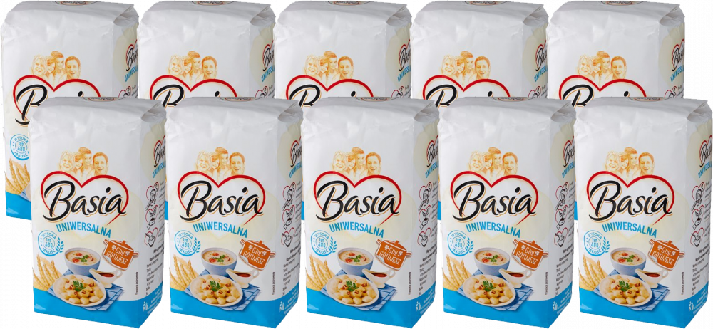 10x mąka Basia, uniwersalna, typ 480, 1kg