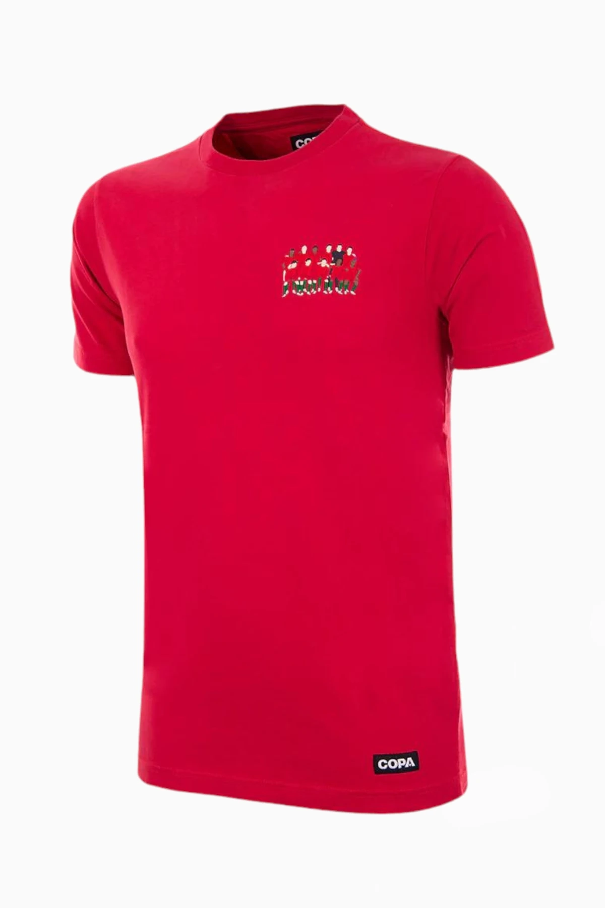 Koszulka Reprezentacji Portugalii Retro COPA 2016 European Champions Embroidery - Czerwony