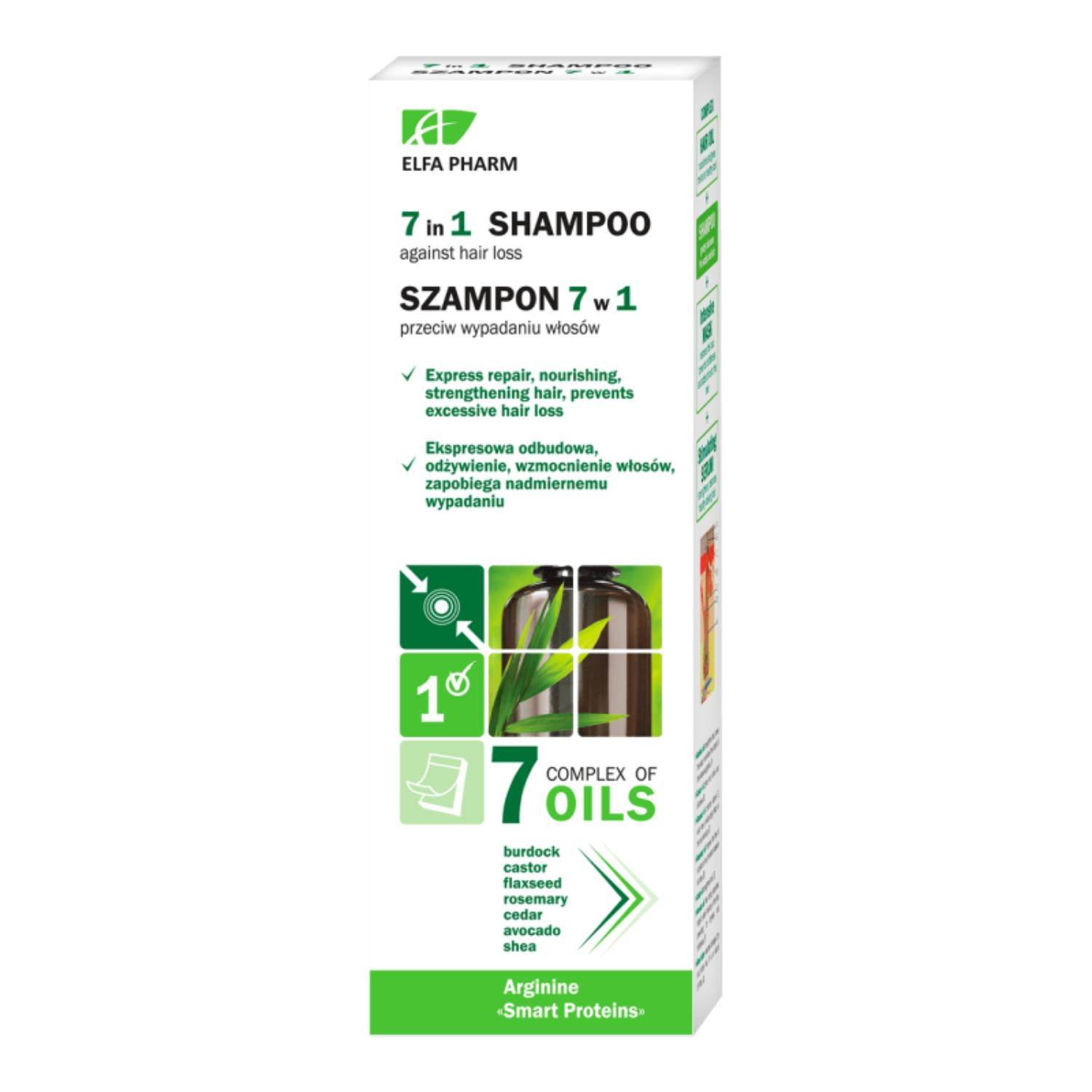 Elfa pharm - szampon 7w1 przeciw wypadaniu włosów, 200 ml