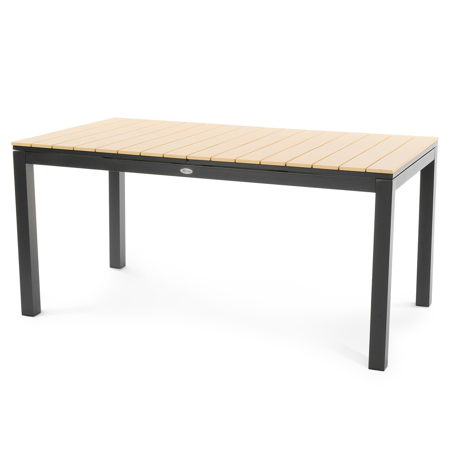 Rozkládací záhradný stôl 160/210 x 90 cm Drena - béžový