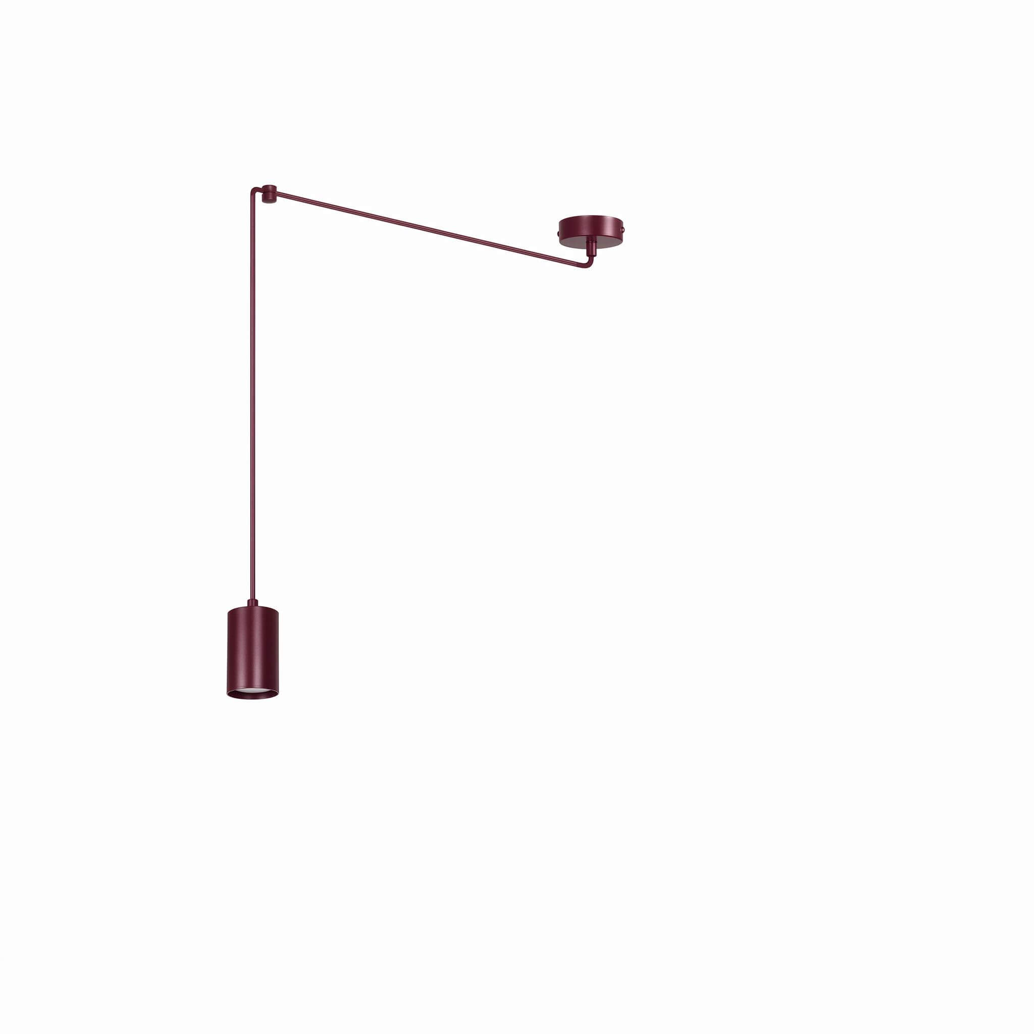 Emibig Traker lampa wisząca 1x10 W burgund 1822/1