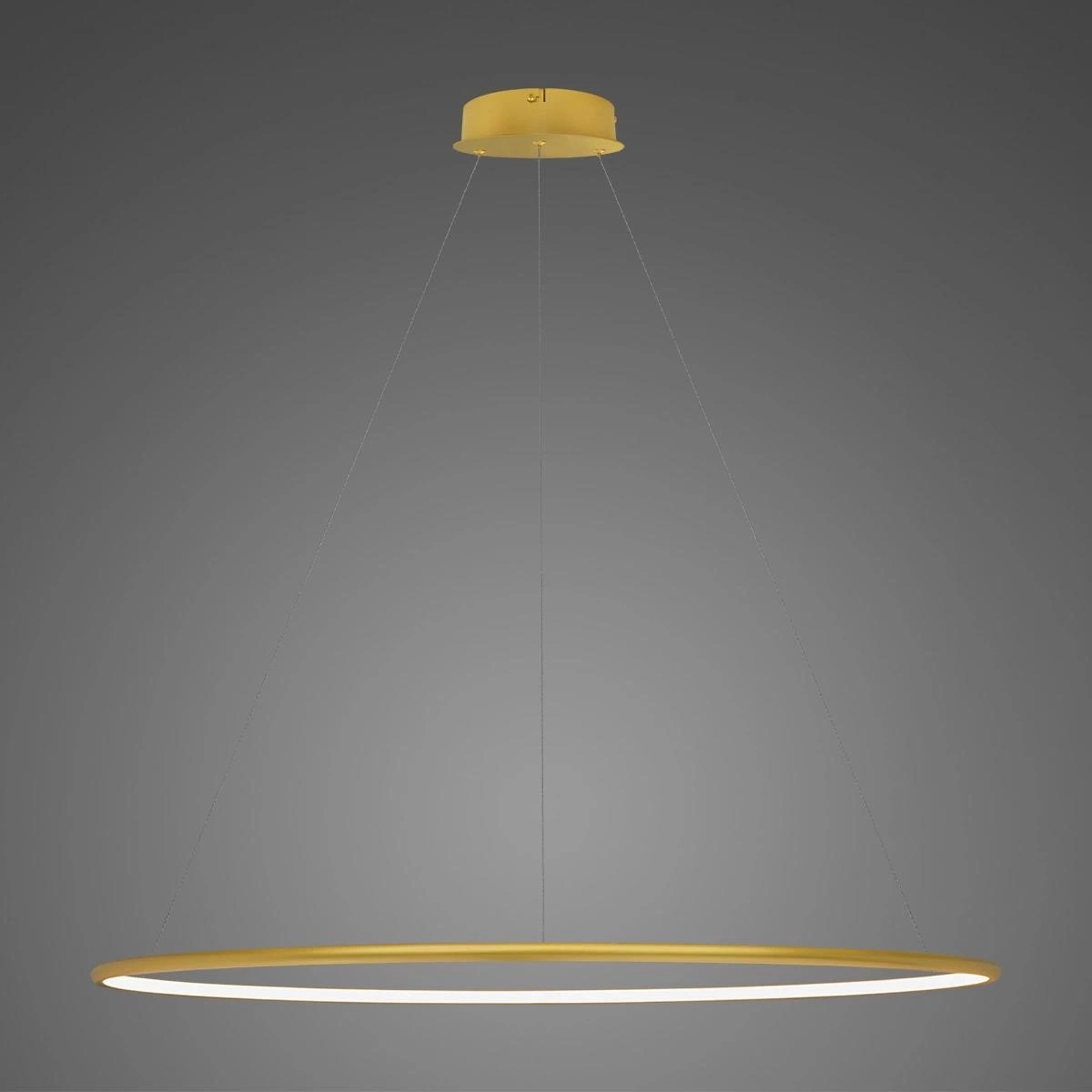 Altavola Design Ledowe Okręgi No.1 lampa wisząca ściemnialna 1x45 W złota LA073/P_120_in_4k_gold_dimm