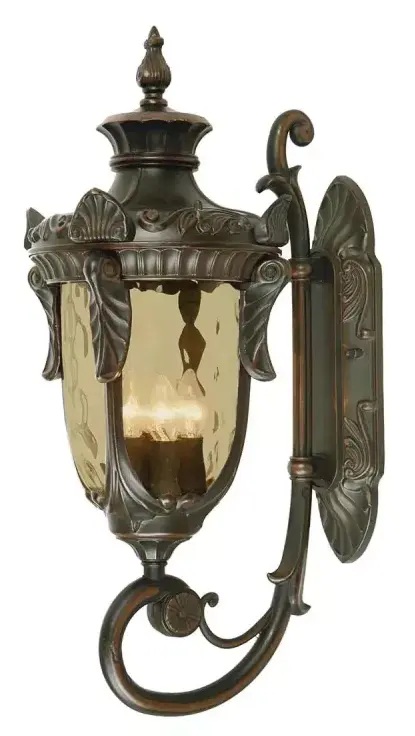 Elstead Lighting Philadelphia kinkiet zewnętrzny 3x60 W postarzany brąz PH1-L-OB