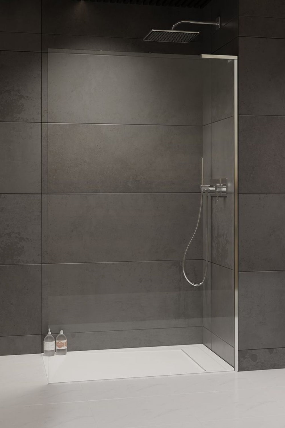 Radaway Modo SL II Walk-In ścianka prysznicowa 80 cm prawa wolnostojąca chrom połysk/szkło przezroczyste 10319084-01-01R