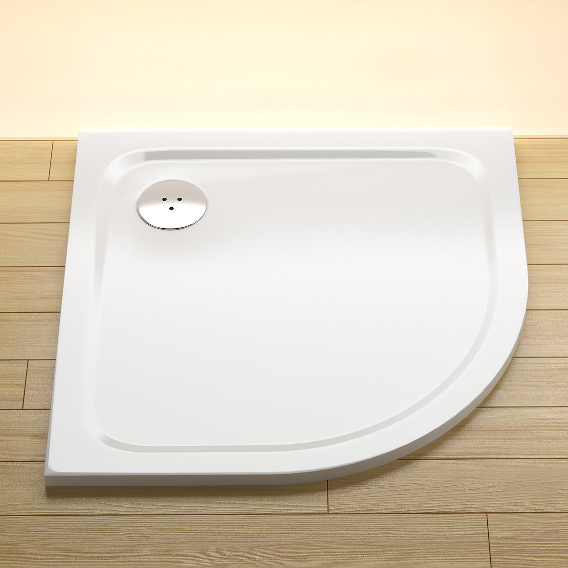 Ravak Elipso Pro Chrome brodzik 90x90 cm półokrągły biały XA247701010 - Wysyłka w 24h
