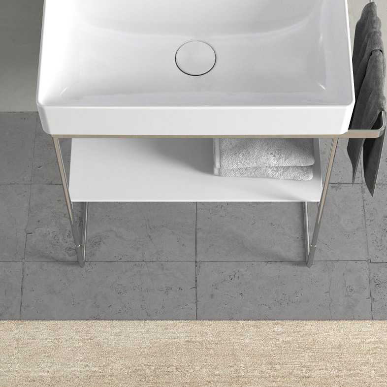Duravit DuraSquare nogi do umywalki z relingiem chrom 0031011000