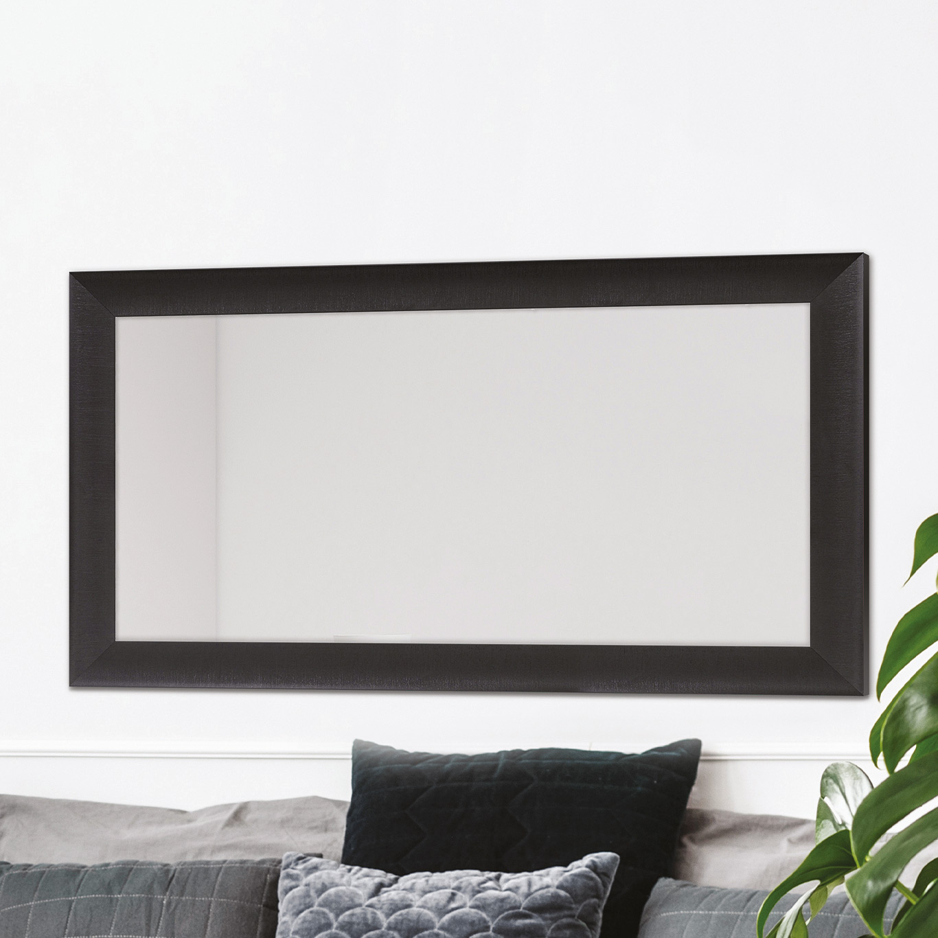 Ars Longa Toscania lustro 132x72 cm prostokątne czarne TOSCANIA60120-C