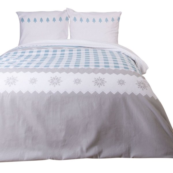 Pościel flanelowa, gruba FLANELA 140x200 wz. 31496/2 kolekcja FlaneLOVE