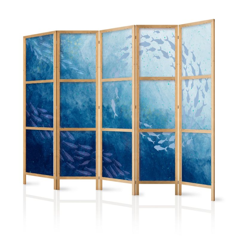 Parawan Muralo Japoński Ryby Ocean Podwodny Świat 225x172 cm 1 szt.