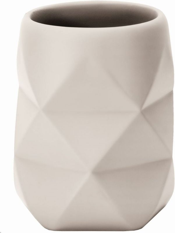 Kubek na szczoteczki Kleine Wolke Crackle stojący beżowy 300 ml 1 szt.
