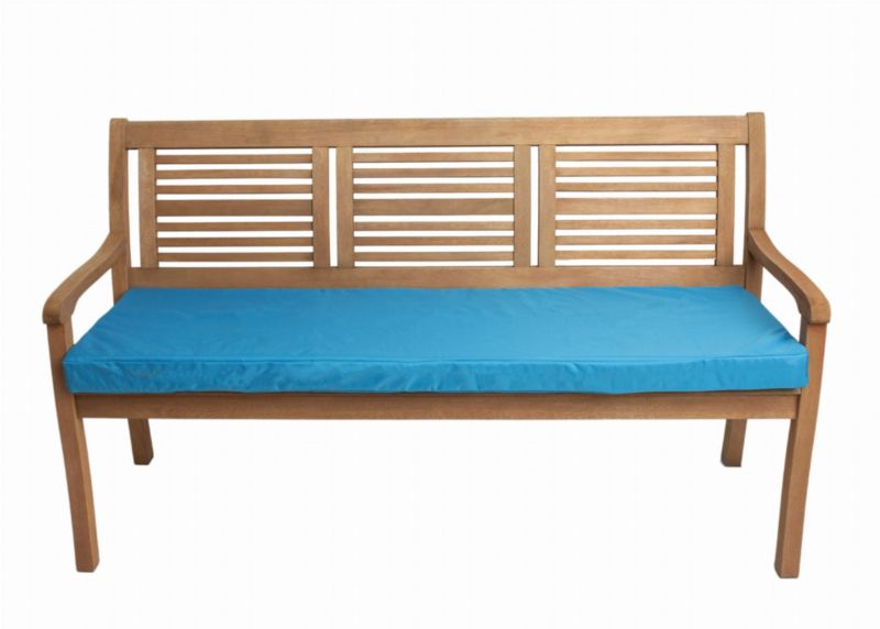 Poduszka ogrodowa na ławkę, Setgarden, 140x60x7cm, niebieska Poducha siedziska zdejmowany pokrowiec, Flat 1szt